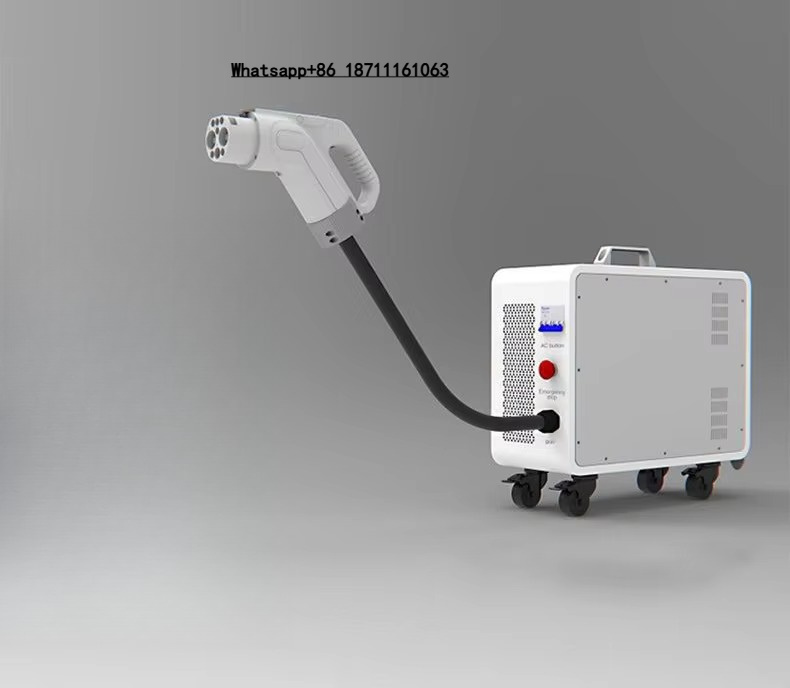 Portable Dc Fast Charger 20Kw Ccs2 - شاحن سيارات كهربائية محمول G2V للمنزل،