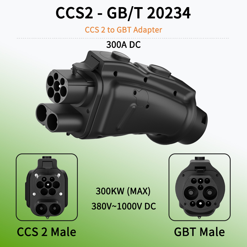 WUFEN لجميع محول شحن السيارة E - مراجعة Gb/T To Ccs2 200A Fast Charging Adapter وسعره
