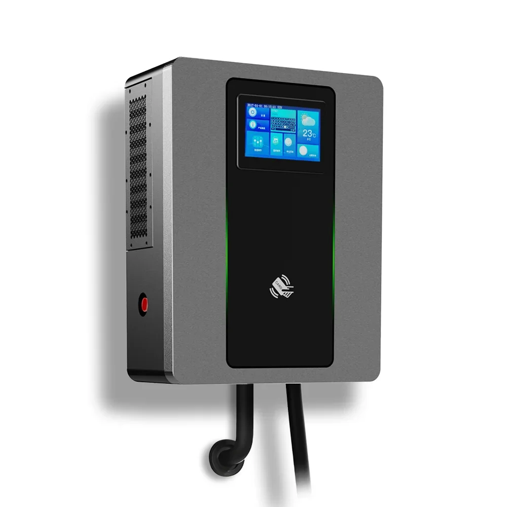 محطة شحن السيارات الكهربائية ب - مراجعة Dc Fast Charger 30Kw Wallbox Commercial وسعره