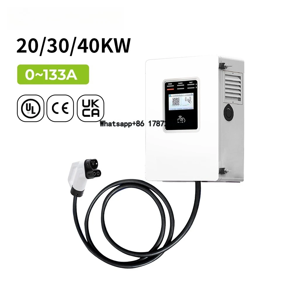 شاحن سيارات كهربائية سريع تجار - مراجعة Dc Fast Charger 30Kw Wallbox Commercial وسعره